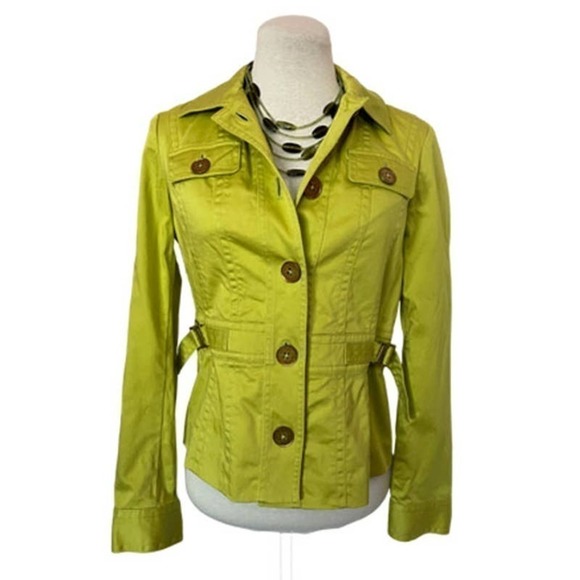 Jones New York Lime Green Jacket l Size S Petite - Picture 1 of 10